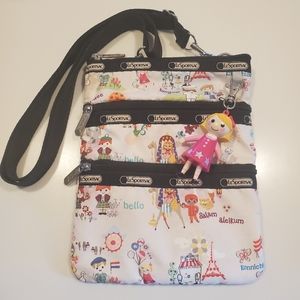 Lesportsac Disney It's A Small World Kasey Crossbody with Charm